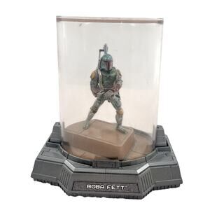 Star Wars Boba Fett Action Figure Figurine Diecast Titanium Series Display Case